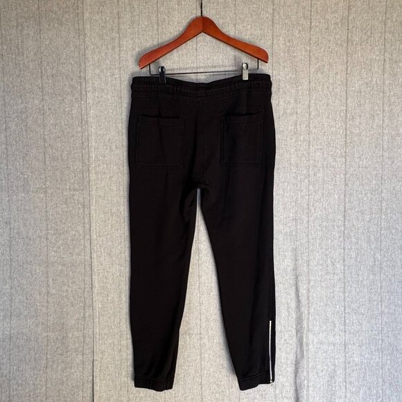 Cotton Citizen Bronx Sweatpants Black Silver Ankle Zipper Pants Size XXL - Picture 9 of 15